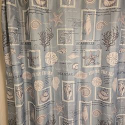 Shell Sower Curtain And Shell Hooks