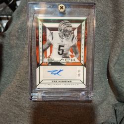 2024 Panini Black - Smoke Show Insert (Green Parallel 08/25) Tee Higgins Auto