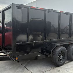 New Hydraulic Lift Dump Trailer with Smooth Walls 