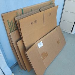 9 Large Moving Boxes. Most Are New. 