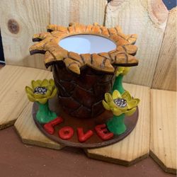 Sunflower Centerpiece Or Desktop Organizer 