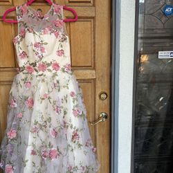 LANTING Bride LightInTheBox Pink Floral Appliqué Tulle Dress US 4 EU NWT