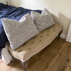 Bench decorative table- Gray