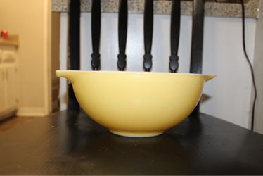 Yellow Pyrex Mixing Bowl