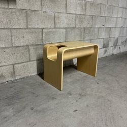 One Heavy Modern Side Accent Table Nightstand Night Stand