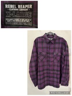 Men’s Rebel Reaper Flannel-excellent condition 