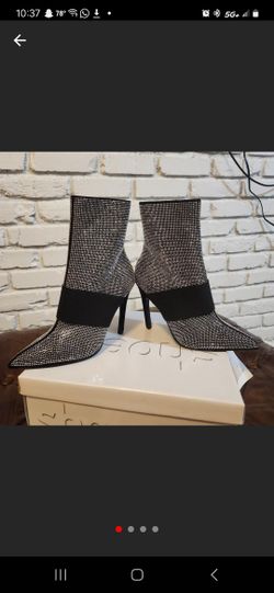 Rhinestone Stiletto Boots