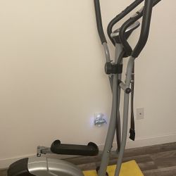 Sunny Health & Fitness Legacy Stepping Elliptical Machine, Total Body Cross Trainer, Low Impact Exercise Equipment - SF-E905 