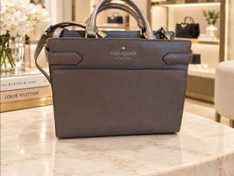 Kate Spade New York Gray Saffiano Leather Satchel