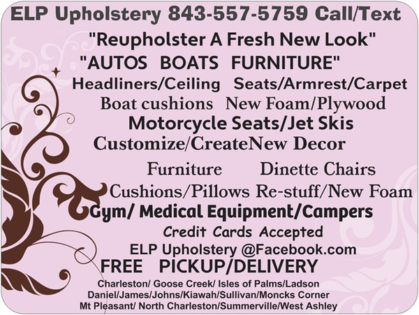 ELP Upholstery for Sale in Charleston, SC - OfferUp ELP Upholstery for Sale in Charleston, SC - OfferUp