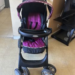 Purple And Black Gracco Stroller 