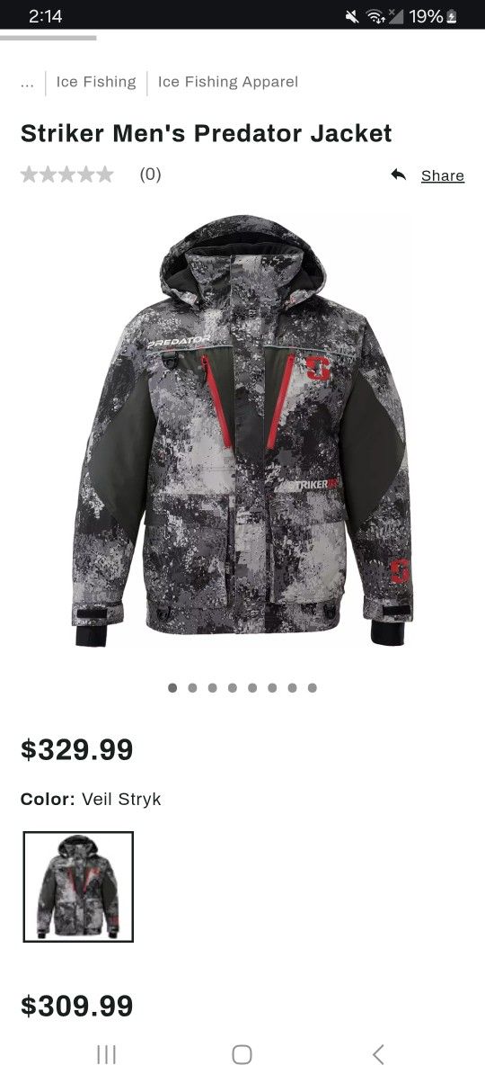 X-L Striker MENS Predator Jacket !!LIKE NEW!!