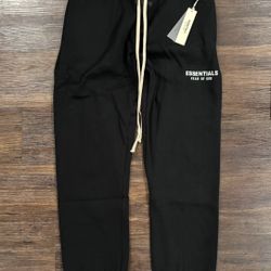 Fear Of God Essentials Black Fleece Sweatpants 