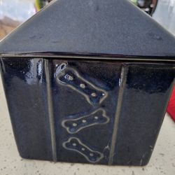 Adorable Dog House Treat Canister