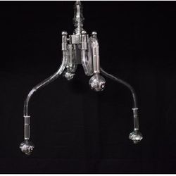 Vintage Chandelier  Murano glass and nickel