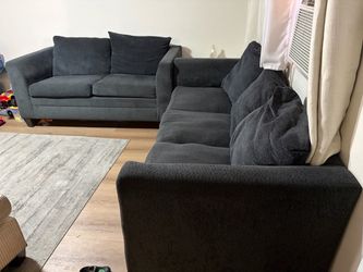 Grey couches