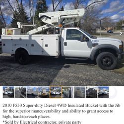2010 F550 Super Duty Diesel 4WD Insulated Bucket