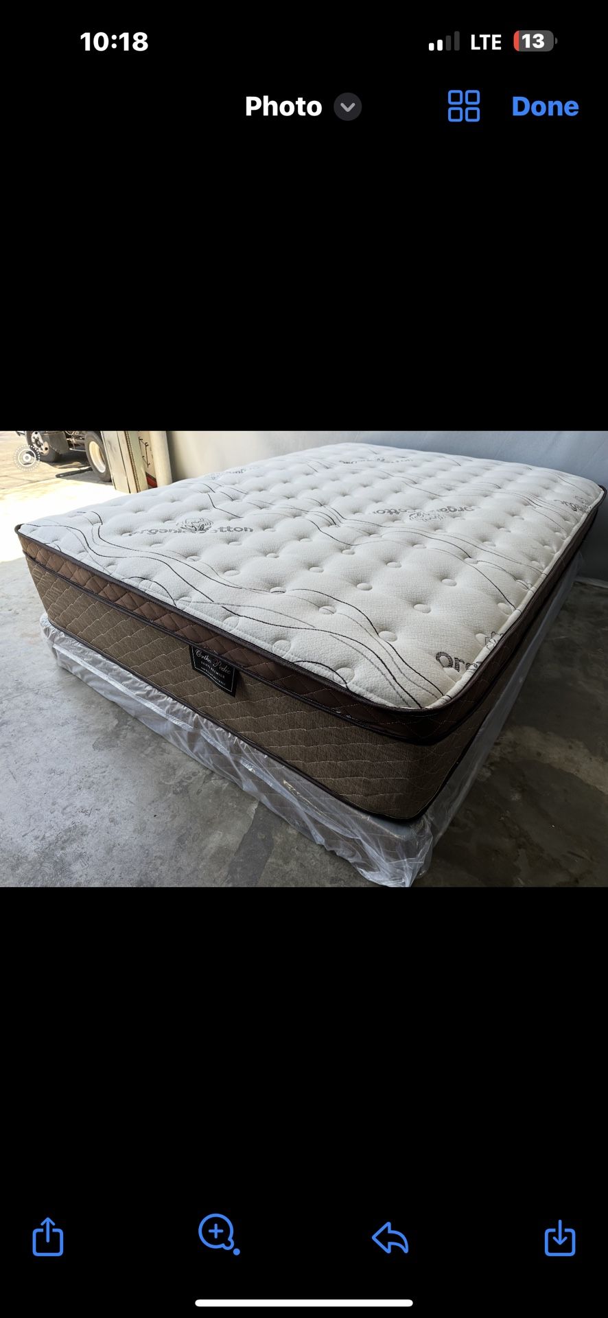 Queen Size Organic Cloud European Top Mattress