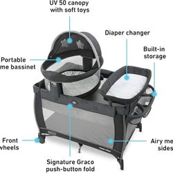 Graco Pack 'n Play Dome LX Playard and Bassinet