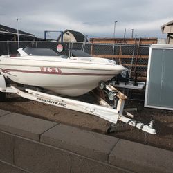 16 Ft Outboard Boat And Trailer