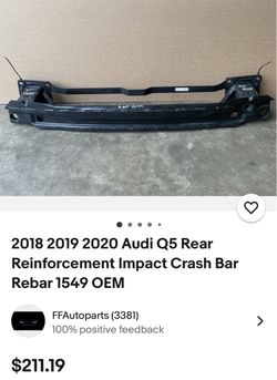 Audi Rear Impact Crash Bar