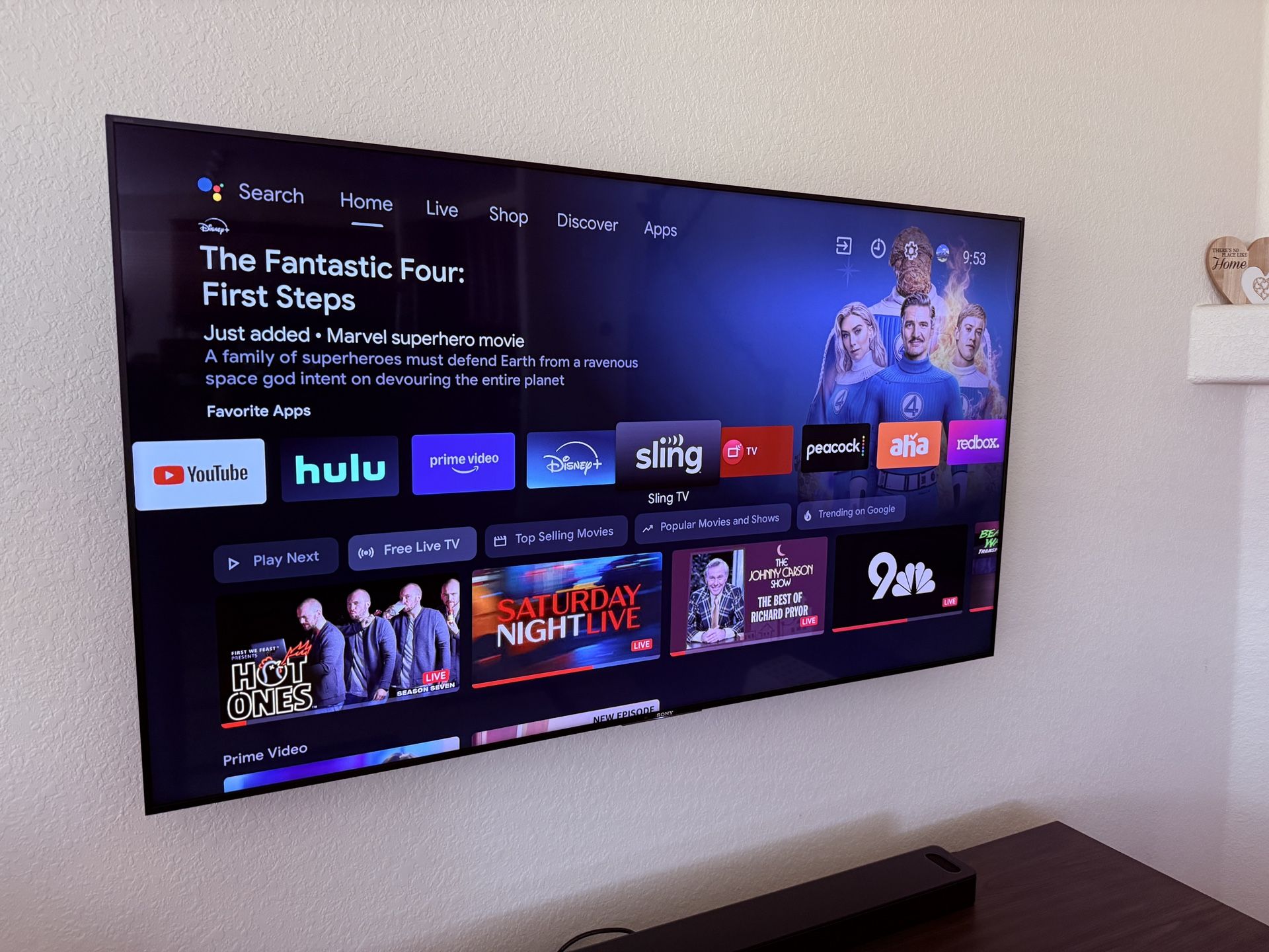 Sony 65” LED smart tv 