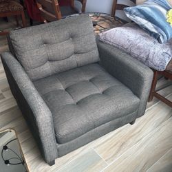 Grey Padded Chair