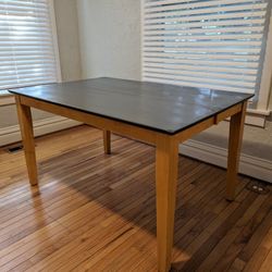 Expandable Solid Wood Dining Table or Workshop Table – Great Condition!