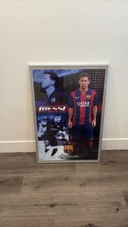 Messi Picture And Metal Frame 24 x 36