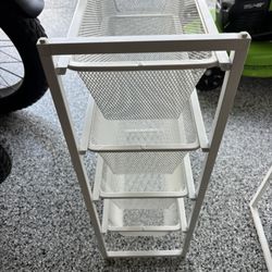 Metal White Drawer System 