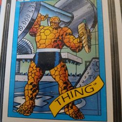 1990 Thing Marvel Card 