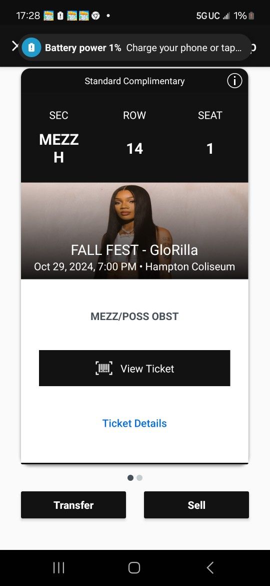 GloRilla tickets 2nite i have to left