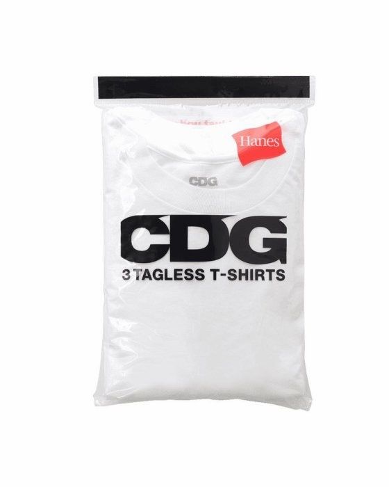 CDG (Comme des Garçons) x Hanes Tees (3-Pack) - size Large