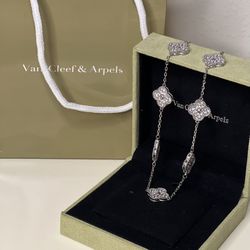 Van Cleef Silver Plated Necklace 