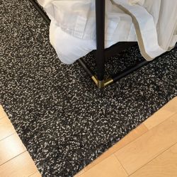 Black Speckled Shag Rug