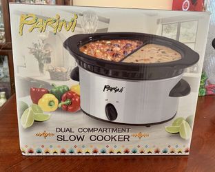 Parini dual compartment slow cooker