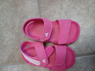 Adidas pink toddler sandals size 7K
