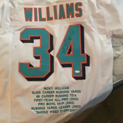 Signed Rickey Williams 