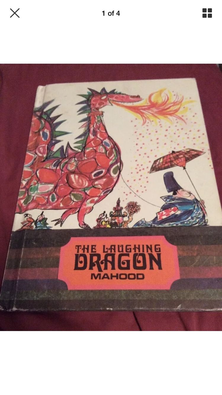 THE LAUGHING DRAGON Kenneth Mahood 1970 VTG Japanese Tale Children's Book