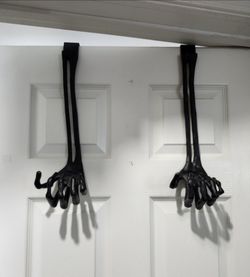 NEW - Metal Skeleton Hand Door Hangers