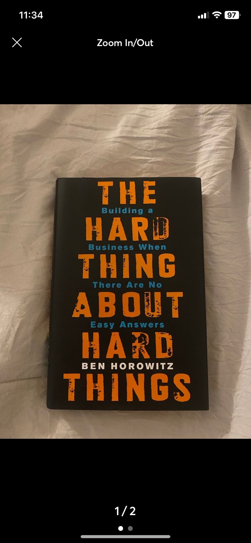 The Hard Thing About Hard Things Book