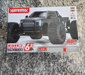 ARRMA 1/7 BIG ROCK 6S 4X4 RTR Brushless Monster Truck, Gun Metal