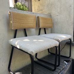 4 Unique Dining Chairs (Reupholstered)