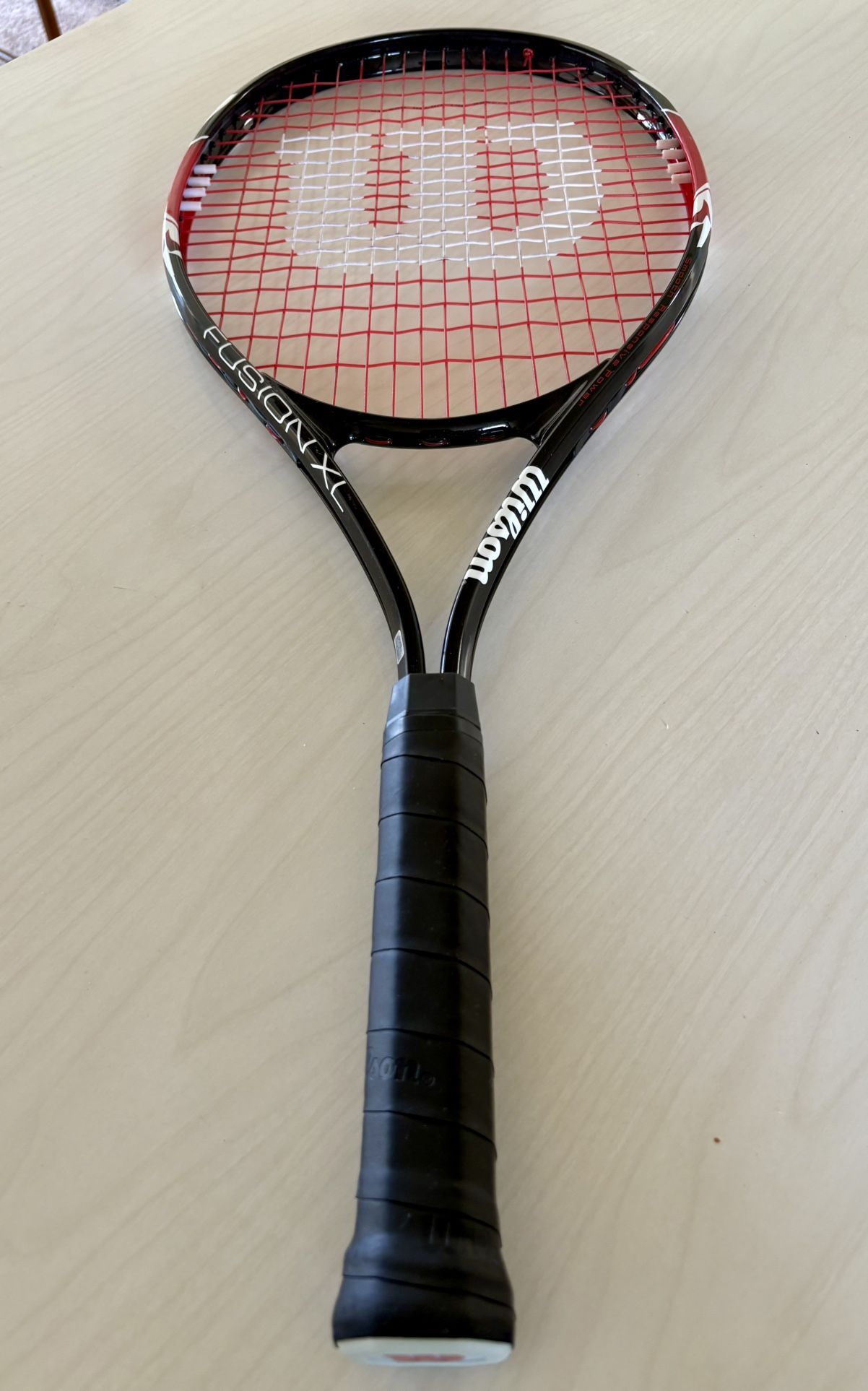 Wilson Fusion XL Red And Black Tennis Racquet