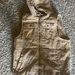 Wrangler Workwear Men's Work Vest with Hood, Size: M (38-40) Brown