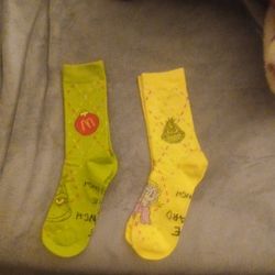 Mcdonalds Grinch Socks