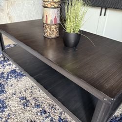 Hattney Rectangular Cocktail Table **made from sheet and tubular metal**