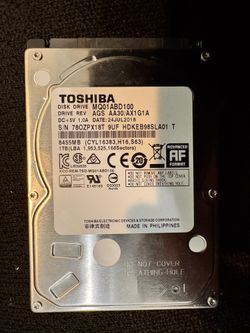 Toshiba 1TB HDD, MQ01ABD100