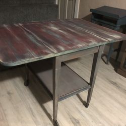 Rustic Wooden drop leaf  Table