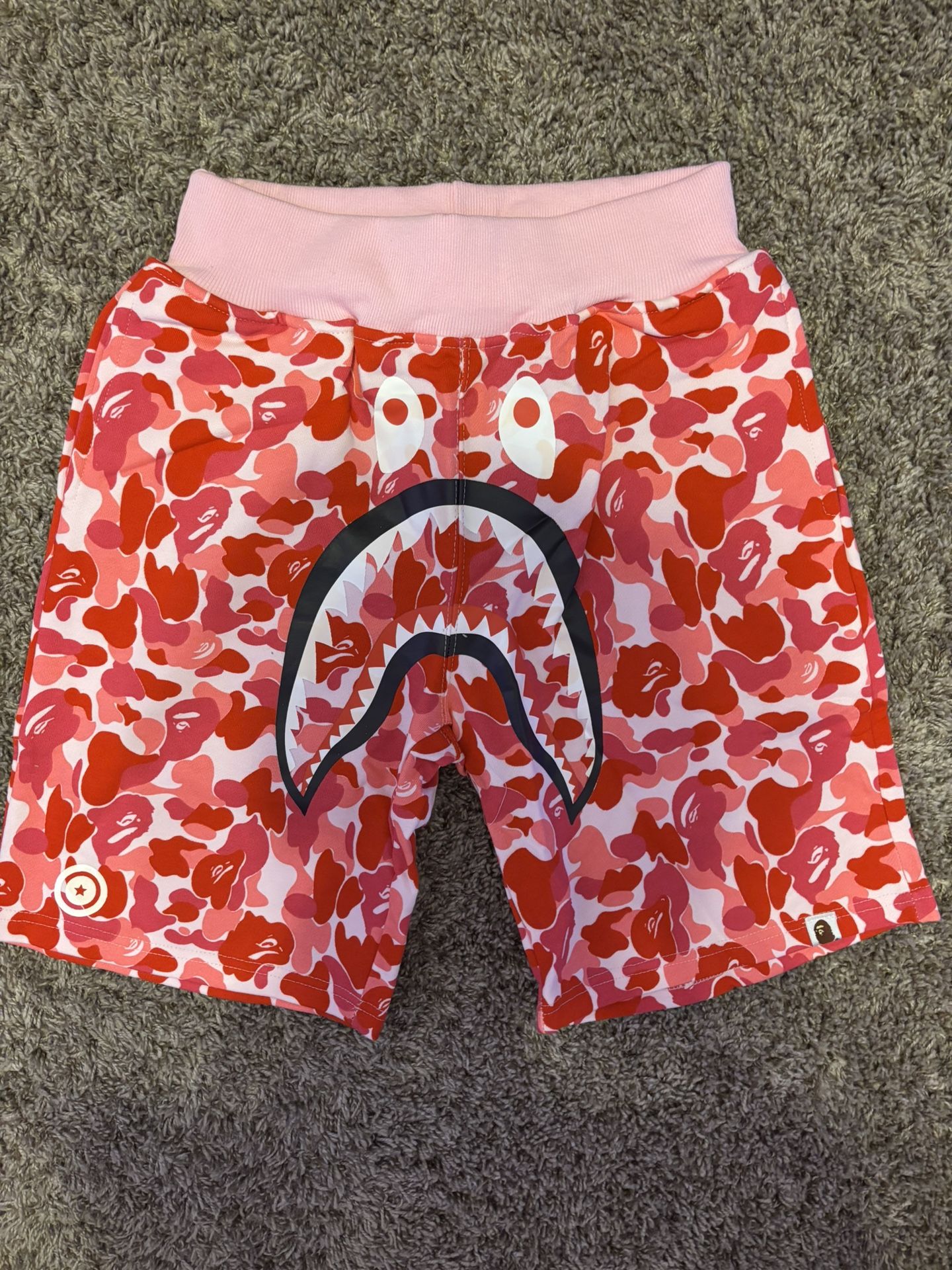 Large Pink Camo BAPE Shorts